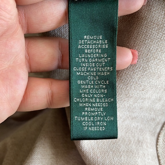 Lauren Taupe Herringbone A-Line Dress in 2X - Picture 8 of 9